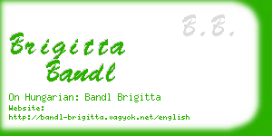 brigitta bandl business card